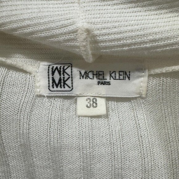 MICHEL KLEIN Cardigan Beige 38(Approx.‎ M) Belt - Picture 5 of 9